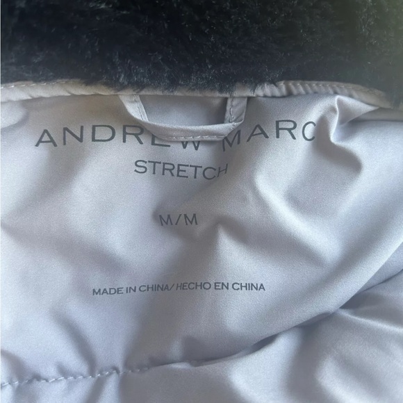Andrew Marc Long Parka Puffer‎ Jacket Womens Size Medium NWOT Lavender - Picture 8 of 9